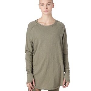 We The Free Arden Army Green Long-Sleeve T-Shirt - Women's Size Small